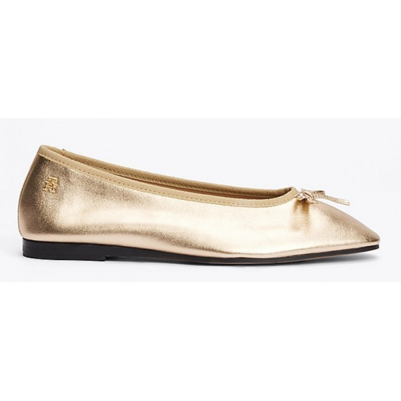 TOMMY HILFIGER - Ballerina Soft Leather Metallic - 0HS - F|FW0FW08452/0HS