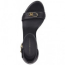 TOMMY HILFIGER - Espadrille Wedge Sandal Leather - Bds - F|FW0FW08622/BDS
