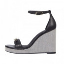 TOMMY HILFIGER - Espadrille Wedge Sandal Leather - Bds - F|FW0FW08622/BDS