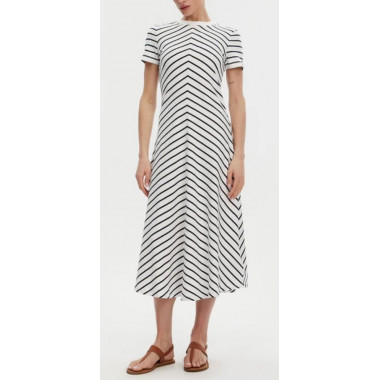 TOMMY HILFIGER - MODERN F&F MIDI DRESS - 04S - F|WW0WW44547/04S