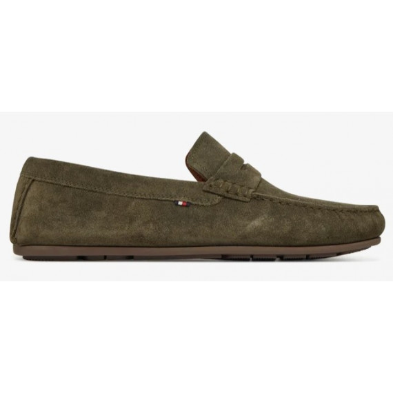 TOMMY HILFIGER - Casual Hilfiger Suede Driver - Rbn - F|FM0FM04998/RBN
