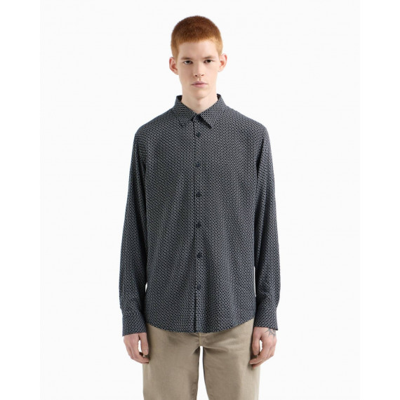 Camisa Deep Navy Logo Twist AF10253  ARMANI EXCHANGE