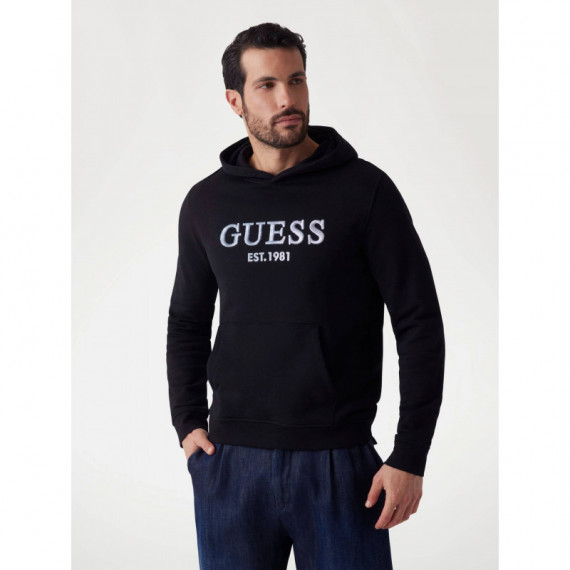 Beau Hoodie Sweatshirt Jet Black A996  GUESS