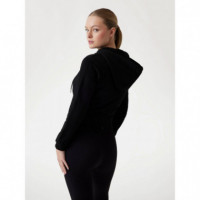 Primula Rhinestones Full Zip S Jet Black  GUESS