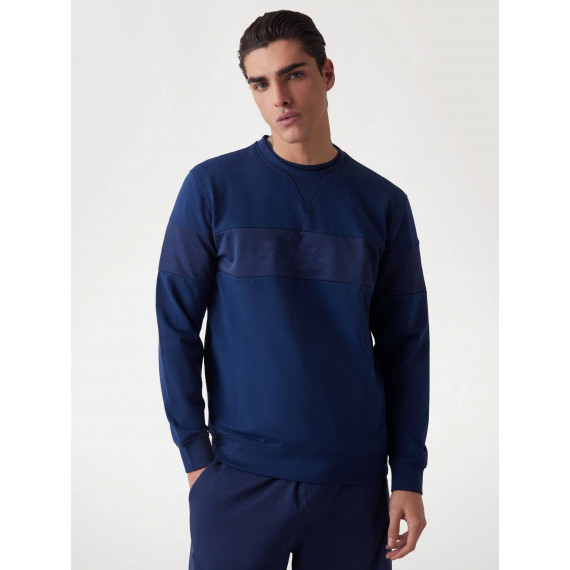 Foxglove Cn Sweatshirt Silk Blue  GUESS