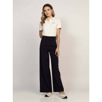 Slim Script Graphic Polo Ss Ivory Petal  TOMMY HILFIGER