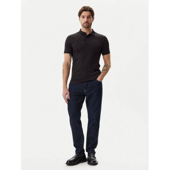 Liquid Touch Texture Collar Polo Ck Blac  CALVIN KLEIN