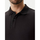 Liquid Touch Texture Collar Polo Ck Blac  CALVIN KLEIN