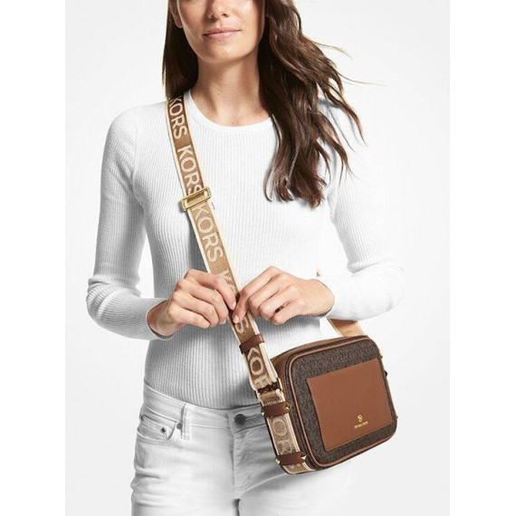 Lg Ew Pckt Xbody Brn/acorn  MICHAEL KORS