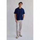 Camisas Camisa TWOTHIRDS Bayonneise Navy Blue