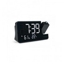 THOMSON Reloj Despertador con Proyeccion de Hora CP100T Negro