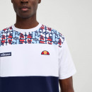 Camiseta ELLESSE Block Aop Navy-blanco