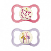 Mam Pack Dobl Chupete Silicona Air Night  +6M  MAM BABY