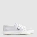 PEPE JEANS Zapatillas Brady Party Plata PLS31439-934