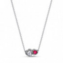 PANDORA Collar Halo Corazones 393632C01