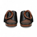 Pala Argolla Todo Piel Negro  NOA HARMON