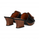 Pala Argolla Todo Piel Negro  NOA HARMON