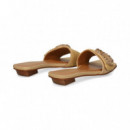 Pala Aplique Stras Rafia+piel Beige  NOA HARMON