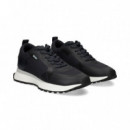 Deportivo Piel+malla Azul  HUGO BOSS