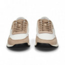 Deportivo Ante+malla Beige+blanco  HUGO BOSS