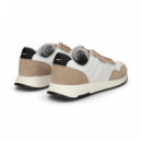 Deportivo Ante+malla Beige+blanco  HUGO BOSS