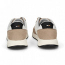 Deportivo Ante+malla Beige+blanco  HUGO BOSS