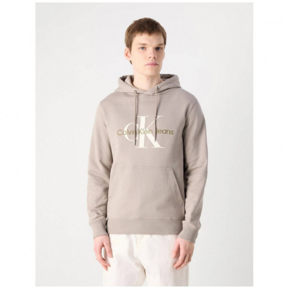 Seasonal Monologo Regular Hoodie Rock Ri  CALVIN KLEIN