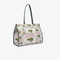 L Z Shopping Bag Multi Label Sinople  LACOSTE