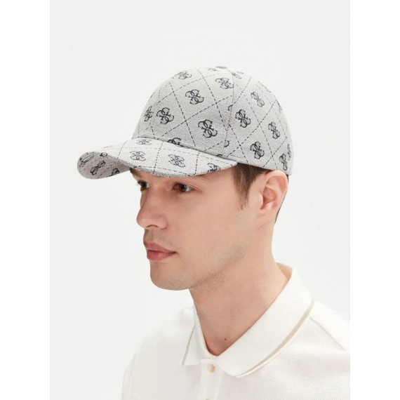 4G Jacquard Hat Blue 4G Logo Combo  GUESS