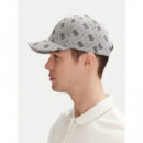 4G Jacquard Hat Blue 4G Logo Combo  GUESS