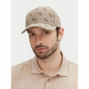 4G Jacquard Hat Sand 4G Logo Combo  GUESS