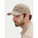 4G Jacquard Hat Sand 4G Logo Combo  GUESS