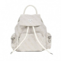 4G Logo Backbag Jacquard 4G Gray  GUESS