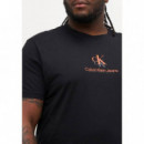 Plus Shadow Logo Tee Ck Black  CALVIN KLEIN