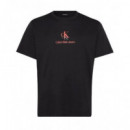 Plus Shadow Logo Tee Ck Black  CALVIN KLEIN