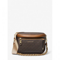 Riñonera Slater Marron Logos  MICHAEL KORS