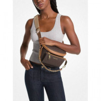 Riñonera Slater Marron Logos  MICHAEL KORS