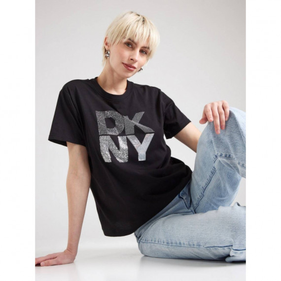 Stacked New York Mix  Canvas Black/white  DKNY