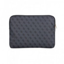 GUESS Funda Ordenador Portatil 4G Zipper 13"-14" Negra