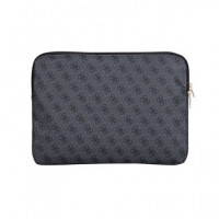 GUESS Funda Ordenador Portatil 4G Zipper 13"-14" Negra