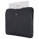 GUESS Funda Ordenador Portatil 4G Zipper 15"-16" Negra