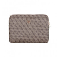 GUESS Funda Ordenador Portatil 13"-14" 4G Zipper Marron