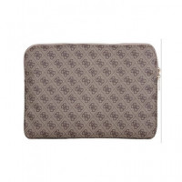 GUESS Funda Ordenador Portatil 13"-14" 4G Zipper Marron