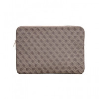 GUESS Funda Ordenador Portatil 4G Zipper 15"-16" Marron