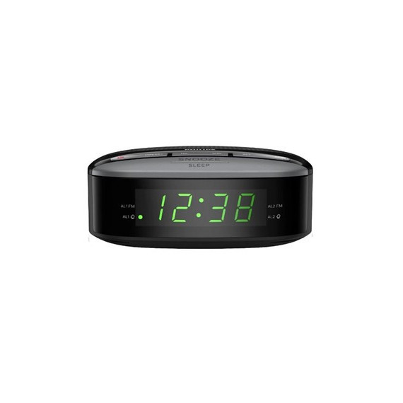 PHILIPS Radio Reloj Despertador Digital TAR3305/12 Negro