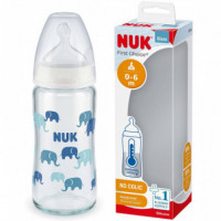 Nuk Biberon Cristal First Choice 0-6M 240ML  ROCHE FARMA