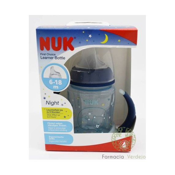 NUK Biberon Fc Pp Silicona Entrena Night 6-18 M