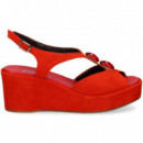 Sandalia 2 Piedras ante Coral  PLUMERS