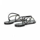 Esclava Tira Empeine Strass Gris  NICOLAS LAINAS