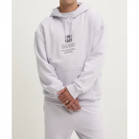Sudadera HUGO Lila Logo Estampado